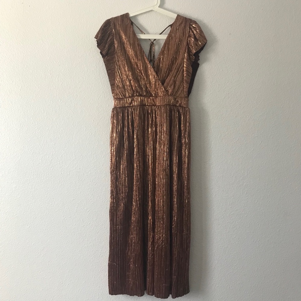 June and Hudson Medium Maxi Dress Metallic